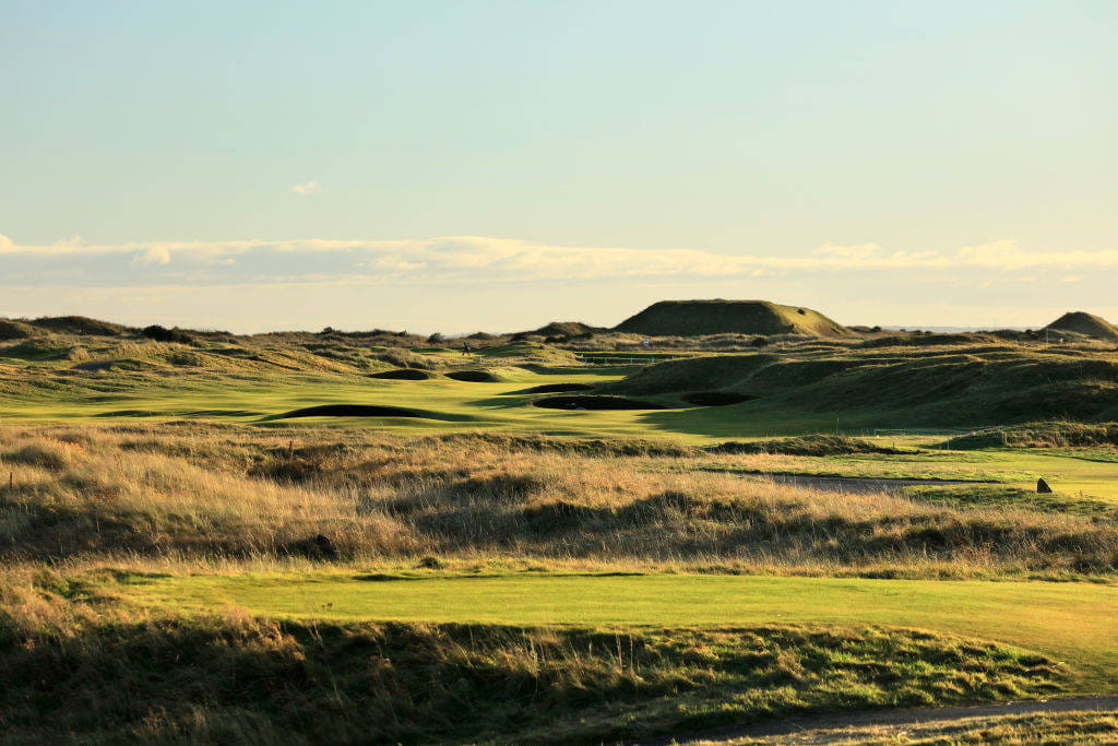 General views of the 2nd hole at the Carnoustie Championship Course